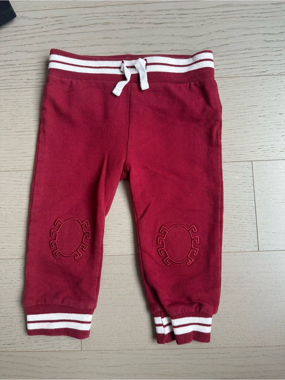 Marvel Red Kids Jogger Pants with Striped Waistband